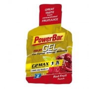 powerbar barre energize fruit gel 41 gr red fruit punch pour 2