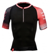 compressportpro racing trail-running shirt black size l pour 85