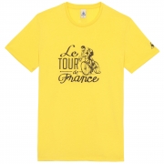 le coq sportif tdf fanwear n10 tee ss m primrose yellow tlp25 pour 16