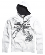 red bull xfighters exposed zipfront fleece white small pour 30