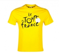 tour de francet-shirt logo leader tdf yellow l pour 15