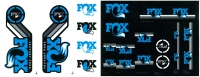 fox kit stickersheritage 2015 fourche et amortisseur bleu pour 24