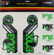 fox kit stickers heritage 2015 fourche et amortisseur vert pour 24