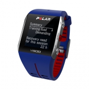 polar montre cardio multisports v800 hr bleu rouge pour 449