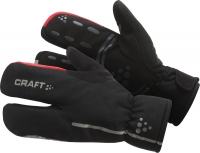 craft3 acc gants 3 doigts 9430 noir-rouge sp55 pour 55