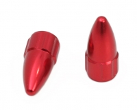 msc bouchons de valve presta - petite valve rouge (la paire) pour 3